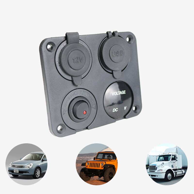 12-24V ڵ Ʈ  4  г  USB ڵ ,    ÷ а ġ ڵ ׼